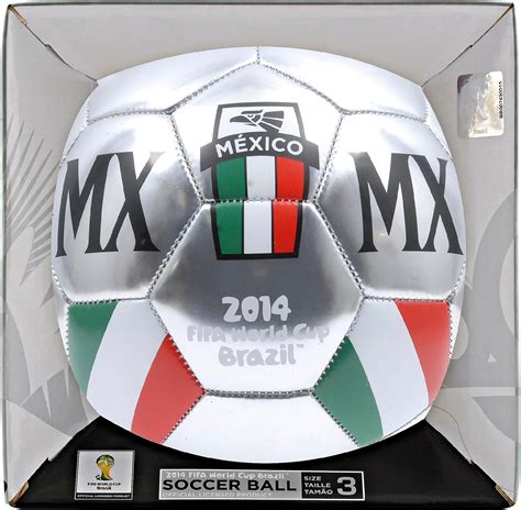 9in wide x 2 1/2in thick x 9 1/4in tall. FIFA World Cup Team Mexico Soccer Ball - Size 3