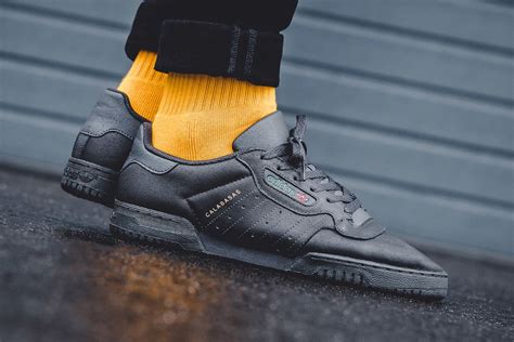 An On Foot Look At The Adidas Yeezy Powerphase Core Black Sneaker