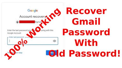 How To Recover Gmail ID With Old Password Google Account Recovery