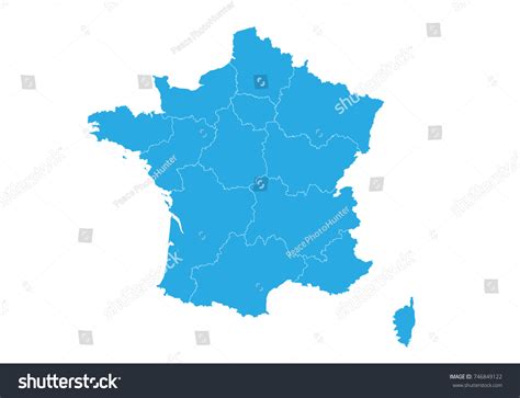 Map Of France High Detailed Vector Map France Royalty Free Stock