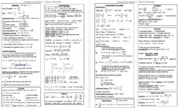 Unit 4 practice assessment answer key. Common Core Algebra 2: All You Need to Know Reference ...