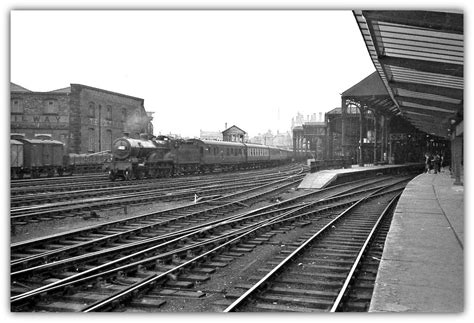 Preston Railway Station 1950s British Rail Steam Engine Steam