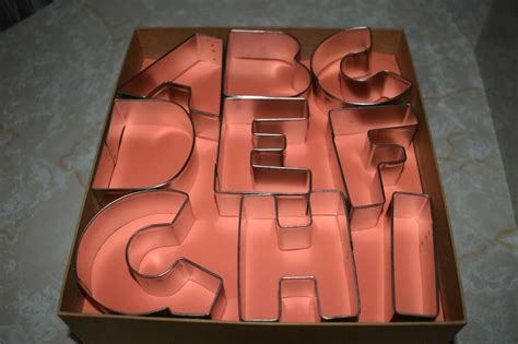 Alphabet Deluxe Cookie Cutter Set 26 Piece 3 Metal Baking Craft