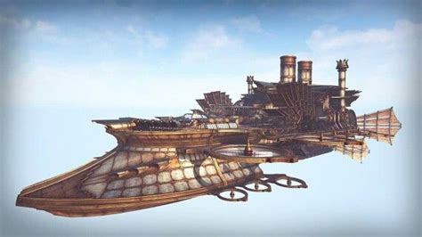 Pin By Ray Aaron On Steampunk Steampunk Airship Steampunk Ship