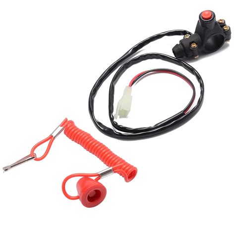 universal 1pc 12v boat outboard engine 50cc 150cc motor kill stop switch safety tether cord