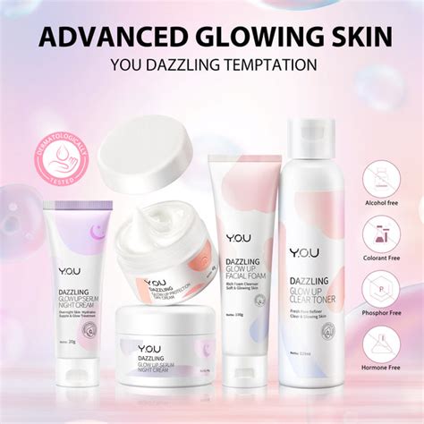 You Dazzling Glow Up Serum Night Cream Glow Treatment And Skin Nourishing You Beauty You