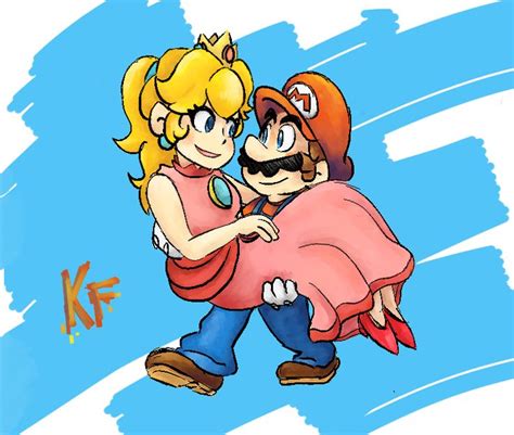 Peacho By Kirafrog On Deviantart Super Mario Art Mario And Princess Peach Mario