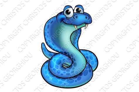 Cartoon Cobra Snake Masterbundles