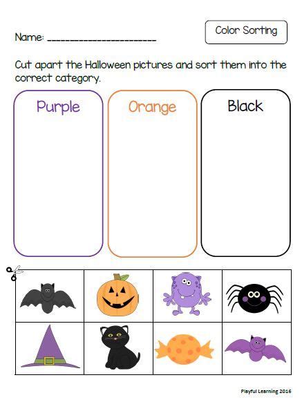 Halloween Preschool Worksheet For Counting Practice National