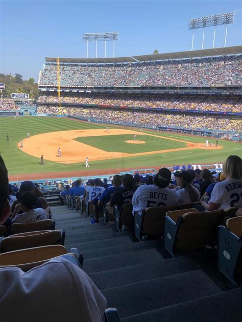 Dodger Stadium Tabla Interactiva De Asientos Baseball Sección 9rs