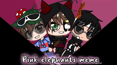 Pink Elephants Meme 1k Special Minecraft Manhunt Gacha Club