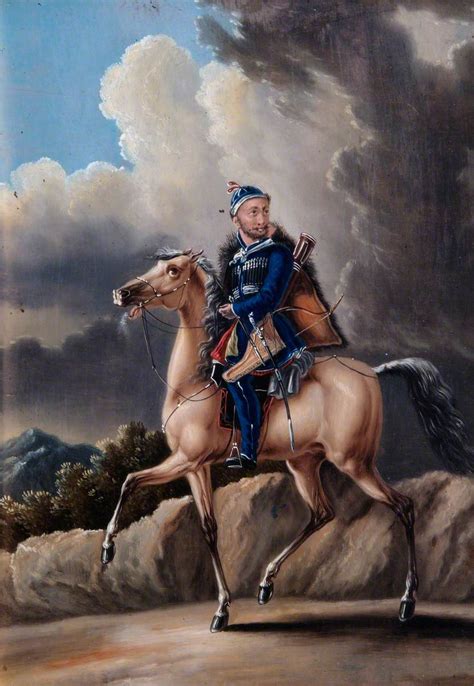 A Circassian Soldier On Horseback Art Uk