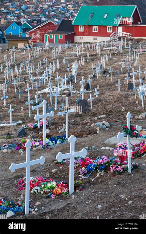 Greenland Qaqortoq Town Cemetery Stock Photo Alamy