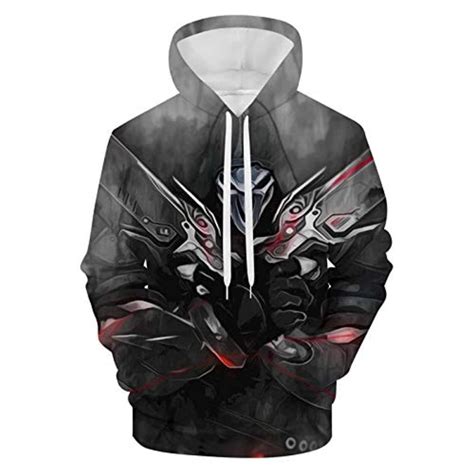 overwatch hoodie reaper 3d print hooded pullover sweatshirt anime hoodie shop