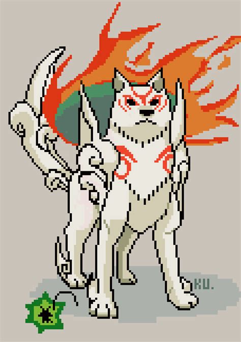 Pixel Art Amaterasu By Kenvinart On Deviantart