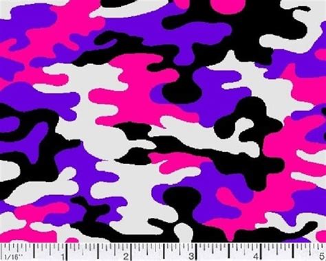 Camouflage Fabric Pink Purple Quilting Camo By Glitzygirlztwinkle