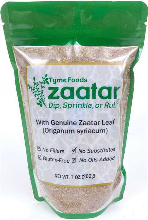 Zaatar Classic Blend With Genuine Zaatar Leafhyssop Gluten Free