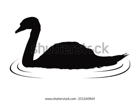 Vector File Swan Silhouette Stock Vector Royalty Free 251260864