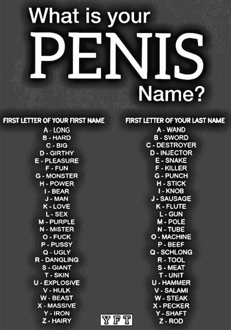 Dis After Dark Podcast On Twitter What Is Your Penisname Reply With