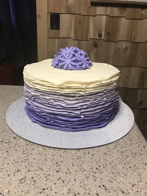Purple Ombré Cake Cake Decorating Cake Ombre Cake