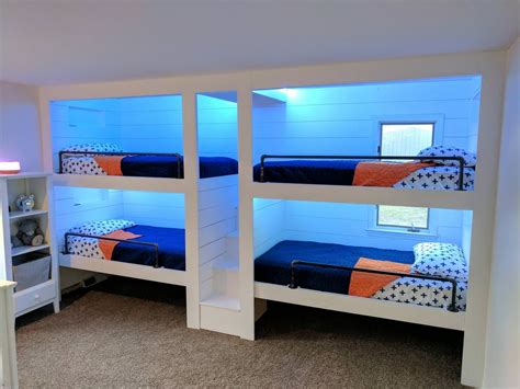 Built In Bunk Beds I Did It Album On Imgur Diy Bunk Bed Cool