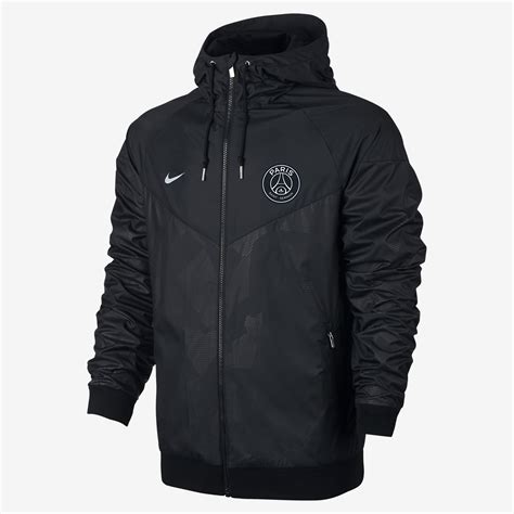 The jackets are crafted of a water repellent nylon and filled with a mix of white duck down. Nike Paris Saint-Germain Authentic Windrunner - Black ...