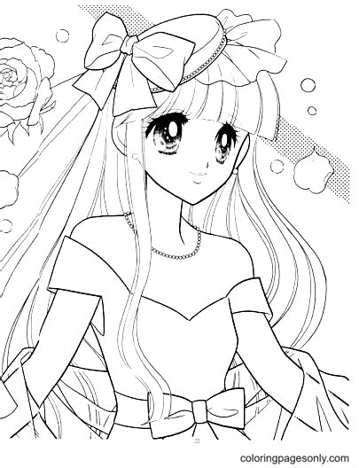 Anime Princess Coloring Pages Home Design Ideas
