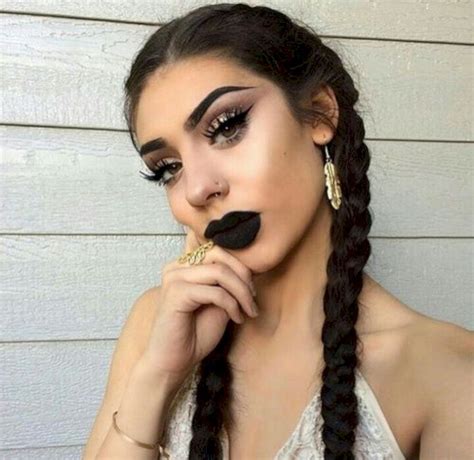 Maybe you would like to learn more about one of these? Lovely 20+ Gorgeous Black Lipstick For Women Looks Cool ...