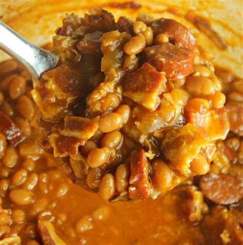 Ultimate Baked Beans With Smoked Sausage The Kind Of Cook Recipe