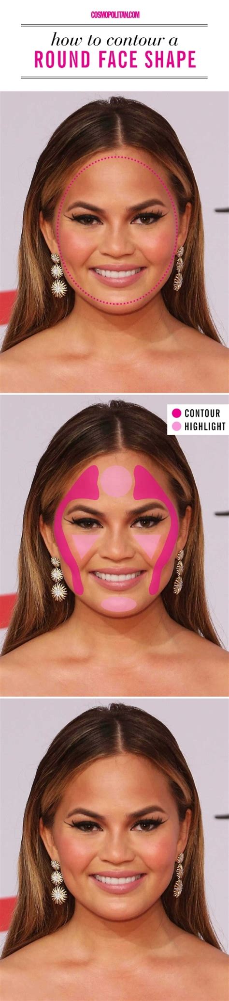 Applying liquid contour for round faces. Hey, Contouring Your Face *Isn't* Actually Hard—Here's How to Do It | Contour makeup, Contouring ...