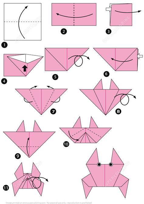 How To Make An Origami Crab Free Printable Papercraft Templates
