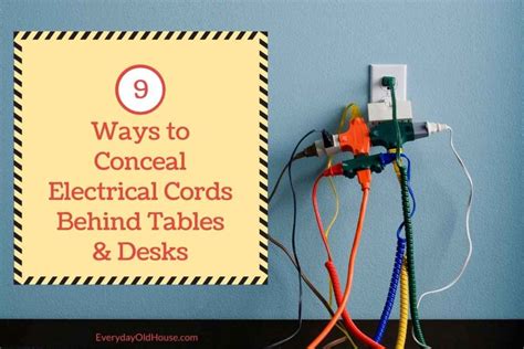9 Easy Solutions To Hide Electrical Cords Behind Tables And Desks