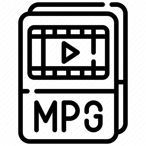 Mpg Format Document File Extension Icon Download On Iconfinder