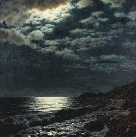 Moonlit Sea Painting Ivan Fedorovich Choultse Oil Paintings