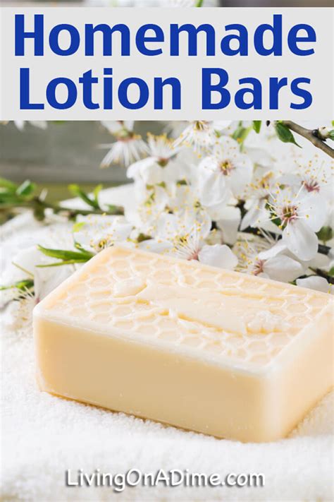 Homemade Lotion Bars Recipe Living On A Dime To Grow Rich