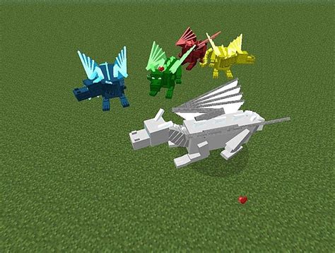 174 178 Dragon Craft Ride Colorful Dragons Minecraft Mod