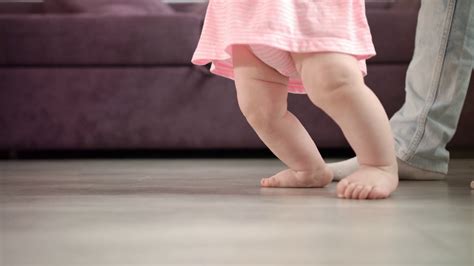Baby Taking First Steps At Home With Stock Footage Sbv 323822050