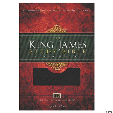 King James Version Study Bible Second Edition Black Bonded Leather