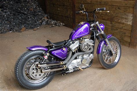 Sweden Chopper Frisco Style Harley Davidson Sportster Purple Custom