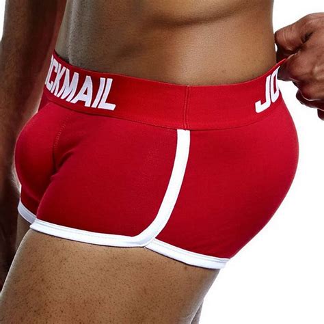 Underwear Mens Boxers Pouch Sexy Push Up Cup Trunks Bulge Enhancing Back Hip Enhance Buttocks