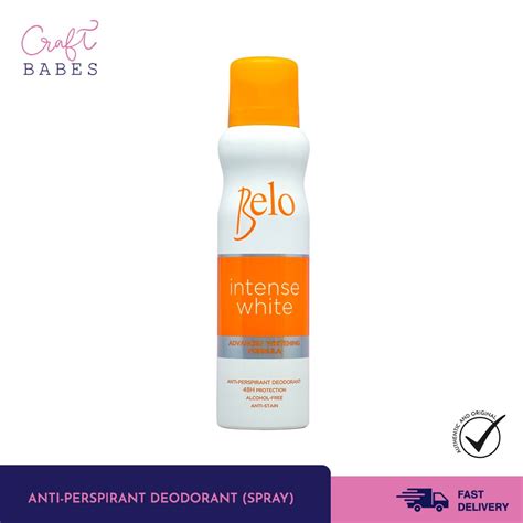 Belo Intense White Antiperspirant Deodorant Spray 140ml Shopee
