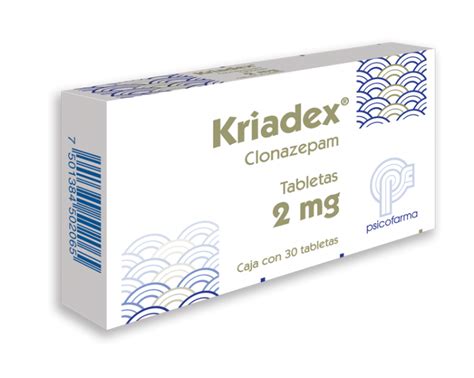 Kriadex 2mg Tabletas C30 Farmapronto