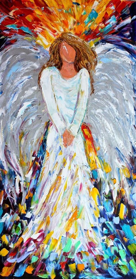 Easy To Paint Angels On Canvas Just Finished A Brand New Custom