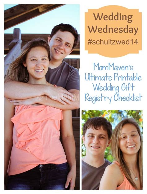 (closed) wedding without gift registry?? Ultimate Printable Wedding Gift Registry Checklist