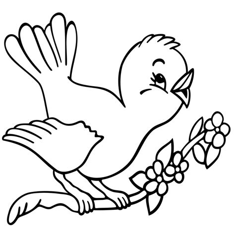Blue Bird Coloring Page Printable Coloring Pages