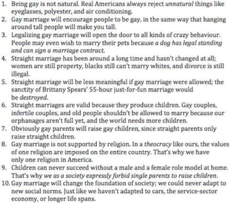S N A P P E R H E A D Ten Reasons Same Sex Marriage Should Be Illegal