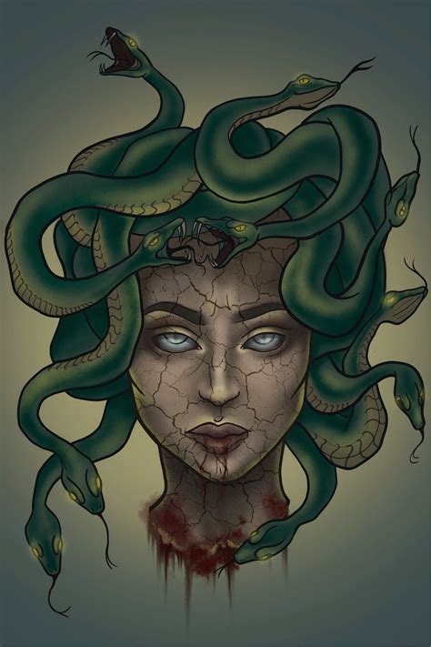 Медуза Горгона Вера Medusa Artwork Medusa Art Medusa Painting