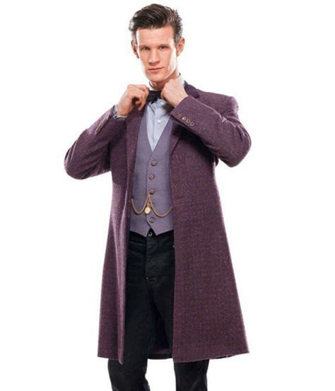 11th Doctor Purple Coat Matt Smith Doctor Who Frock Coat