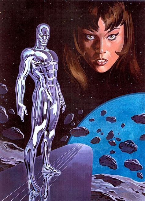 Silver Surfer And Shalla Bal In The June 2007 Fantastic Four Comic
