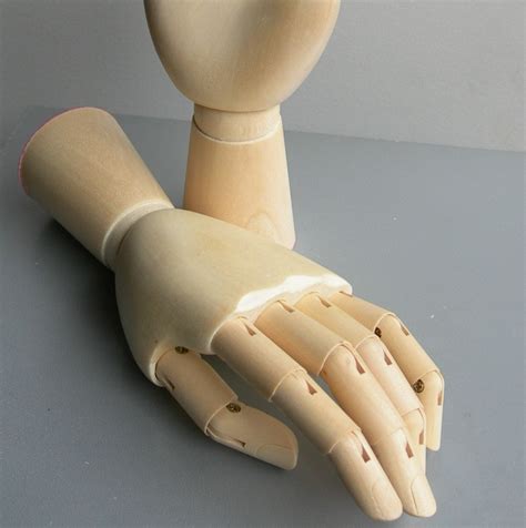 6 Inch Wooden Mannequin Display Hand Small Manikin New By Grafix